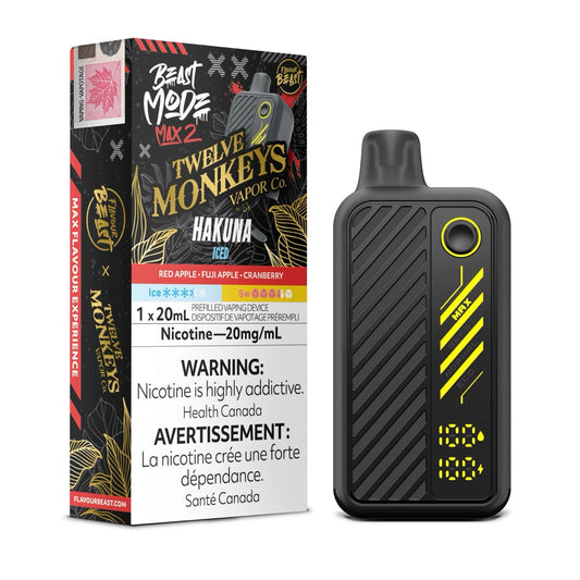 Flavour Beast Max 2 Twelve Monkeys 50k Hakuna Iced 20mg/mL disposable (Provincial)