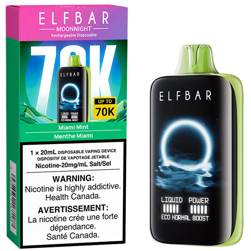ELF BAR MoonNight 70k Miami Mint 20mg/mL Disposable (Provincial)