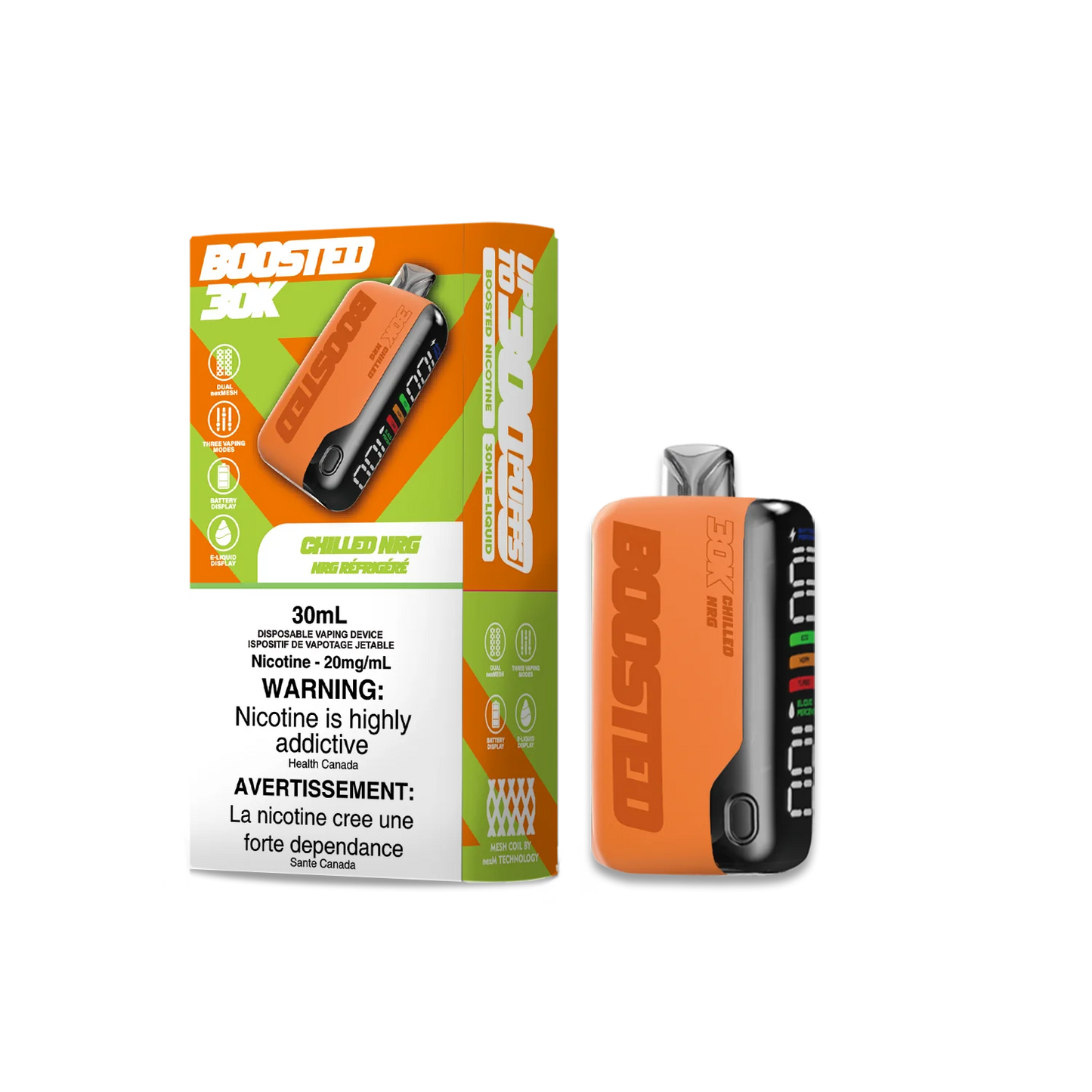 Boosted 30K Liquid Spark Disposable 20mg/ml (Provincial)