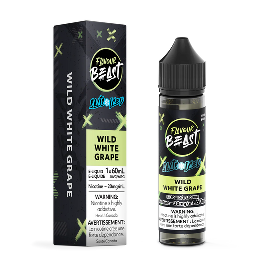 Flavour Beast E-liquid Wild White Grape Iced 20mg/mL 60mL (provincial)
