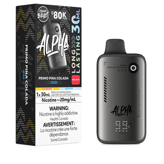 Flavour Beast Alpha 80k Primo Pina Colada Iced 20mg/30mL Disposable (Provincial)