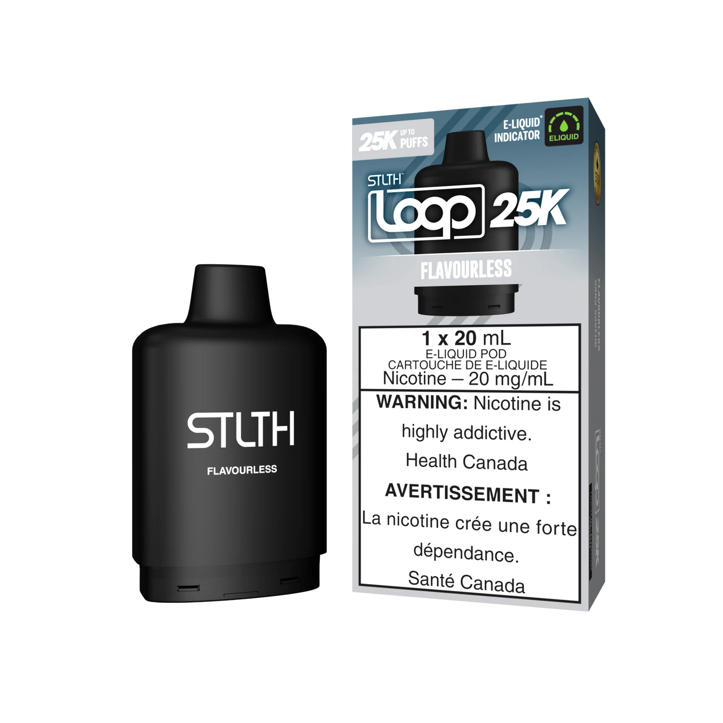 Stlth loop Pod 25k Flavourless 20mg/mL (Provincial)