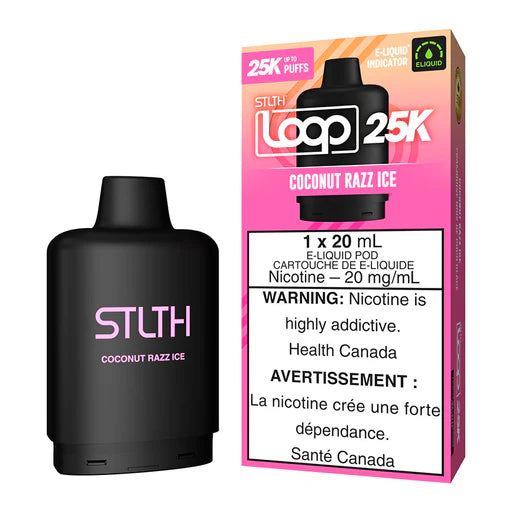 Stlth Loop Pod 25k Coconut Razz Ice 20mg/ml (Provincial)