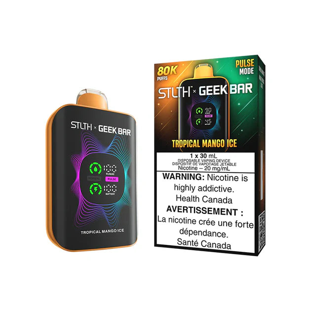 Stlth X Geek Bar 80k Tropical Mango Ice Disposable 20mg/mL (Provincial)