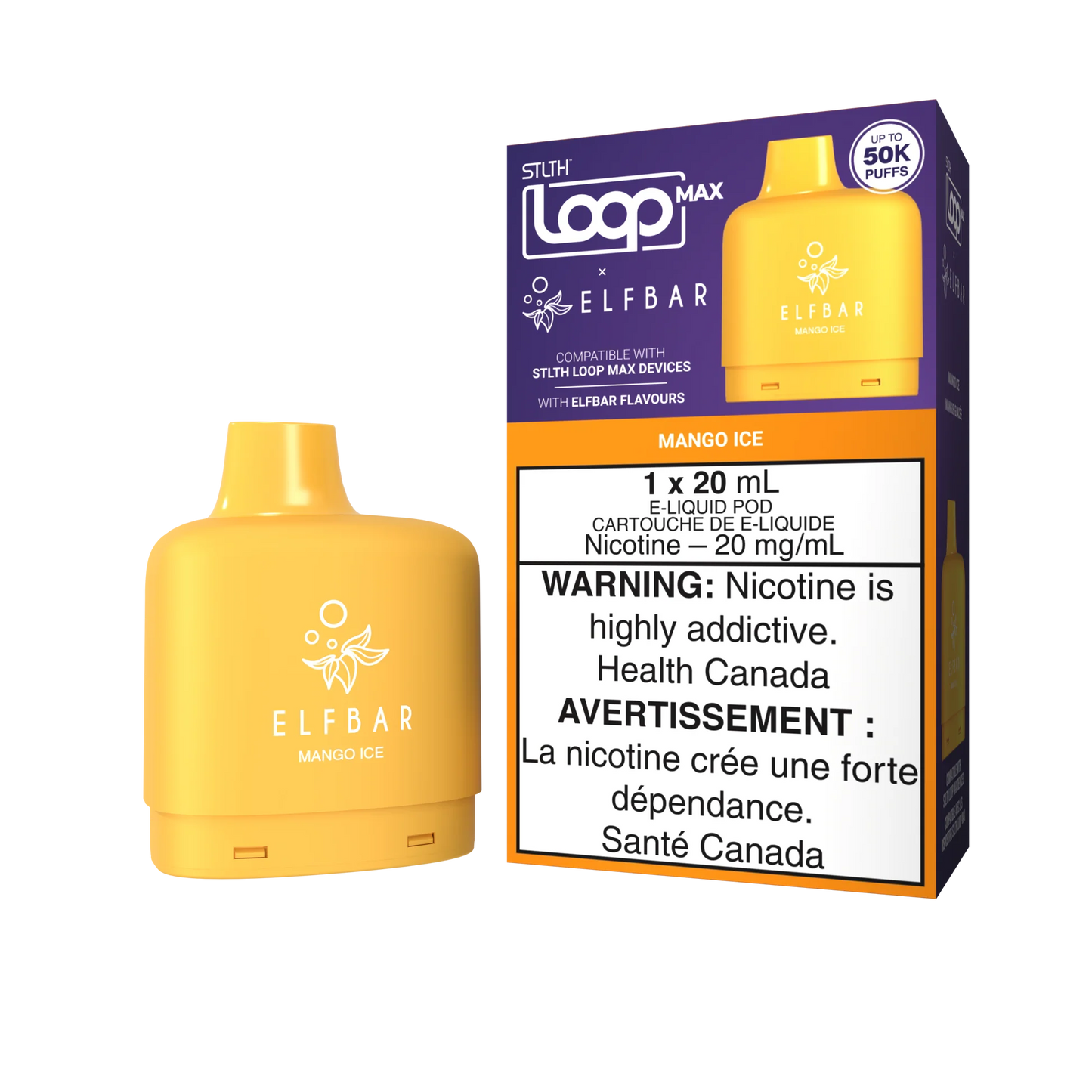 Stlth loop Max pod x Elfbar 50k Mango Ice 20mg/ml (Provincial)