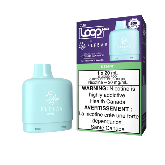Stlth loop Max pod x Elfbar 50k Ice Mint 20mg/ml (Provincial)