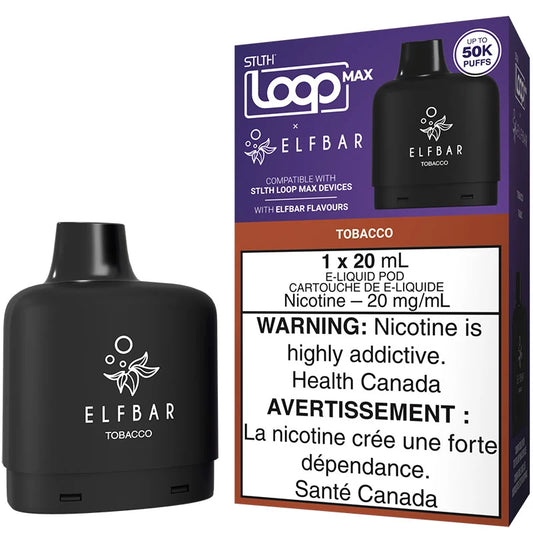 Stlth loop Max pod x Elfbar 50k Tobacco 20mg/ml (Provincial)