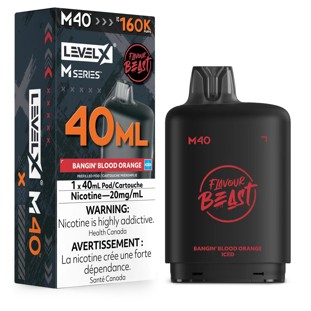 Level X M series Pod - flavour beast - Bangin’ blood orange iced 160k - 20 mg/40ml(provincial)