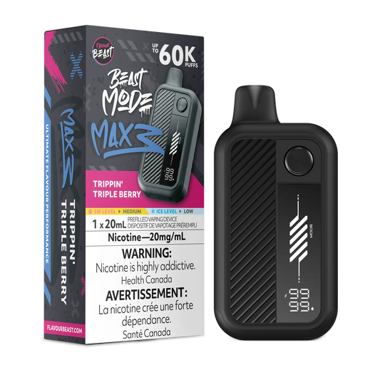 Flavour Beast Mode Max 3 60K Trippin' triple berry 20mg/mL Disposable (Provincial)