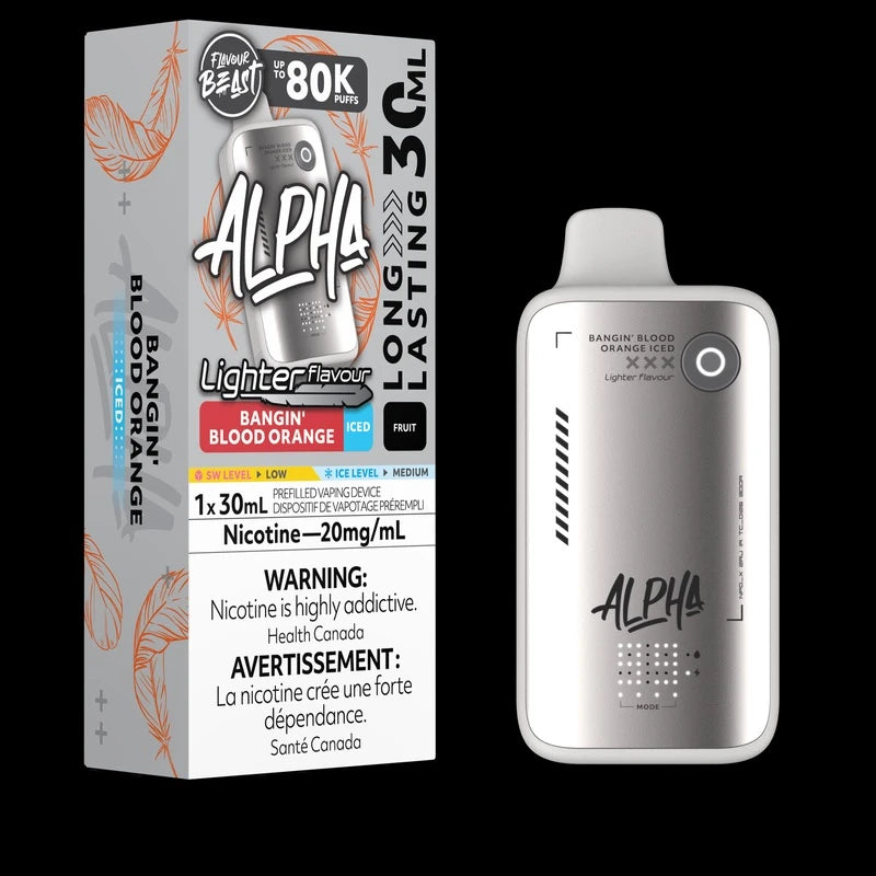 Flavour Beast Alpha Light 80k Bangin’ Blood Orange Iced 20mg/30mL Disposable (Provincial)