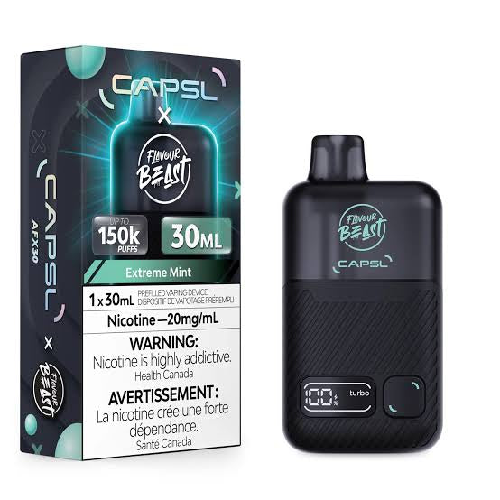 Capsl x Favour Beast 150k Extreme Mint Iced 20mg/30ml Disposable (Provincial)