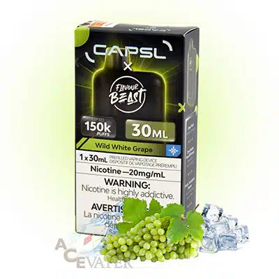Capsl x Favour Beast 150k Wild White Grape Iced 20mg/30ml Disposable (Provincial)