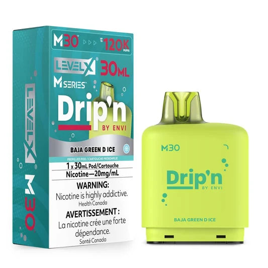 Drip'n Flavour Beast LevelX M Series pod 120k Baja Green D Ice 20mg 30ml (Provincial)