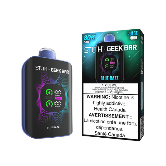 Stlth X Geek Bar 80k Blue Razz Disposable 20mg/mL (Provincial)