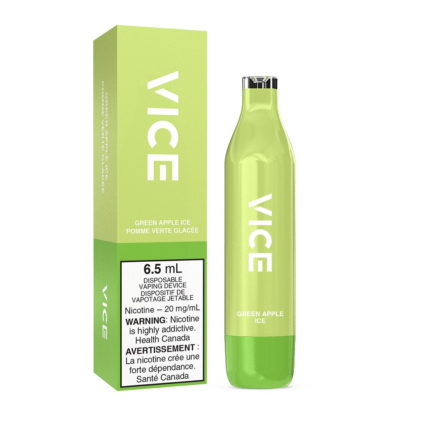 Vice 2500 Green Apple Ice 20mg/mL disposable