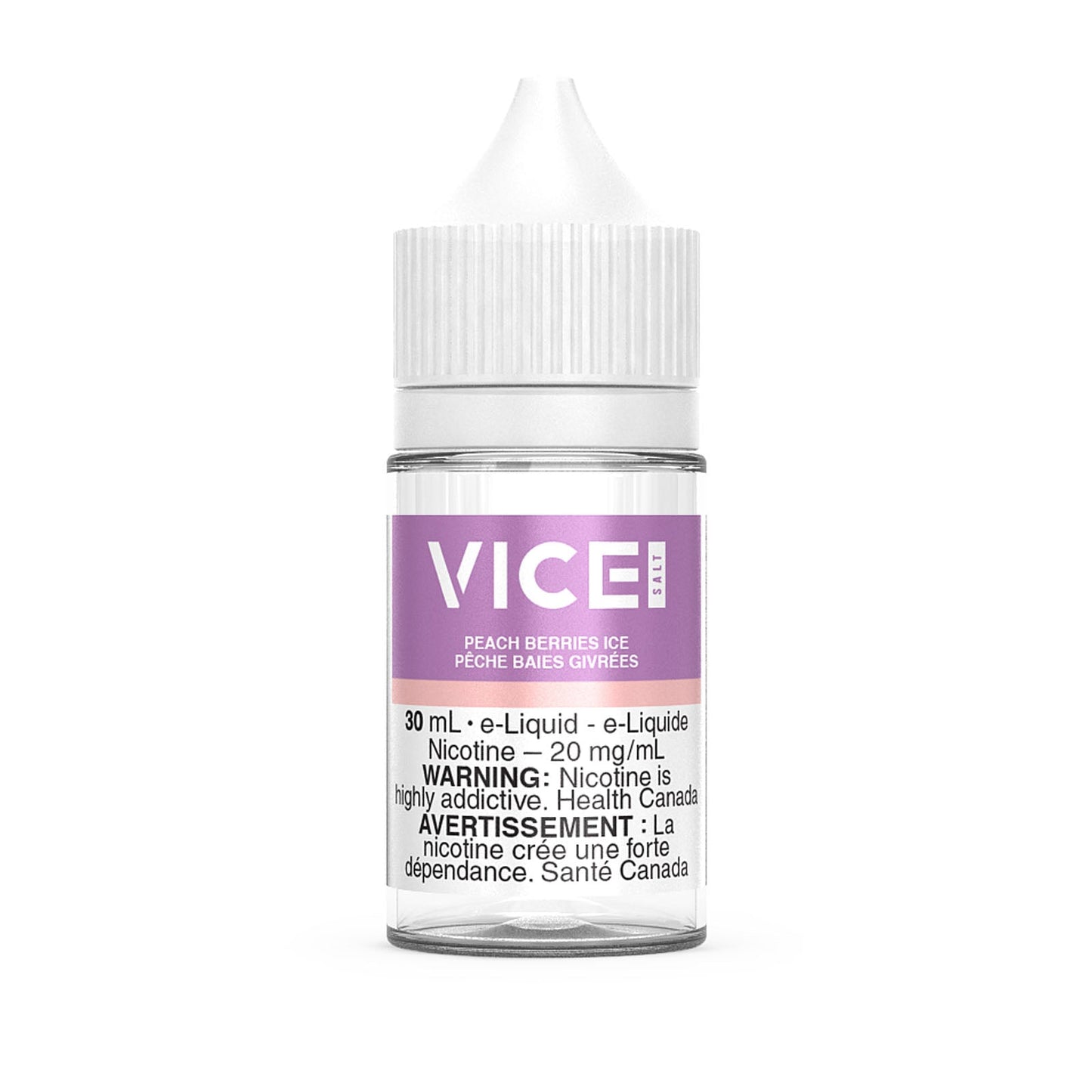 Vice Salt e-liquid Peach Berries Ice 20mg 30mL