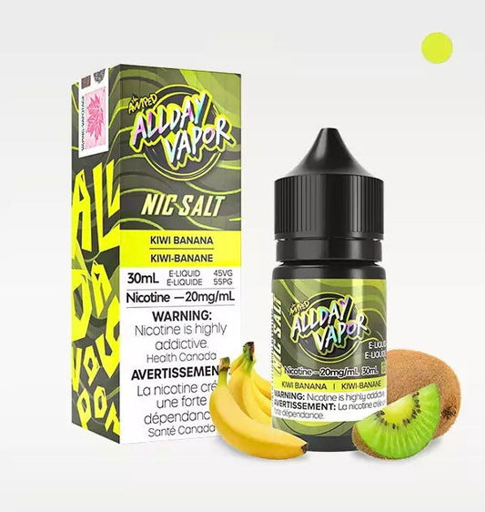 All day Vapor e-liquid Kiwi Banana 20mg/mL 30mL