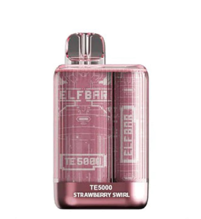 Elf Bar TE5000 Strawberry Swirl 20mg/mL disposable