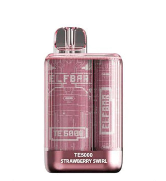 Elf Bar TE5000 Strawberry Swirl 20mg/mL disposable