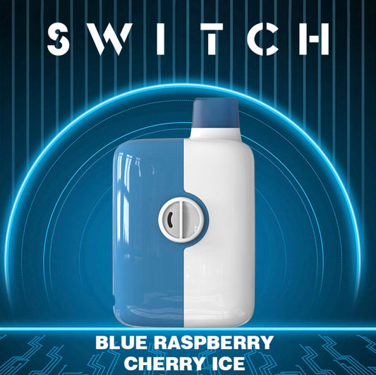 Mr Fog switch 5500 Blue Raspberry Cherry Ice 20mg/mL disposable