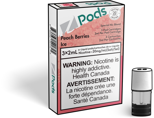 Zpods Peach berries ice 20mg/mL