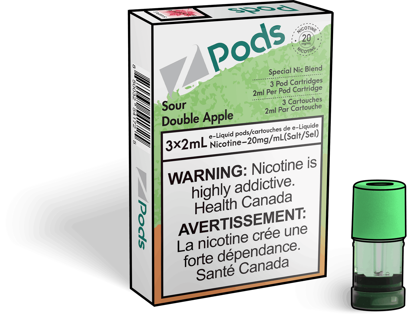 Zpods Sour double apple 20mg/mL