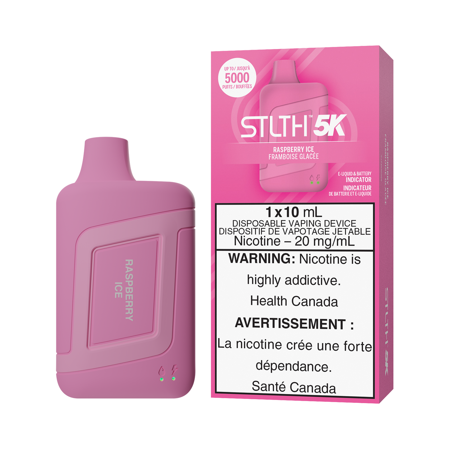 Stlth 5k Raspberry Ice 20mg/mL disposable