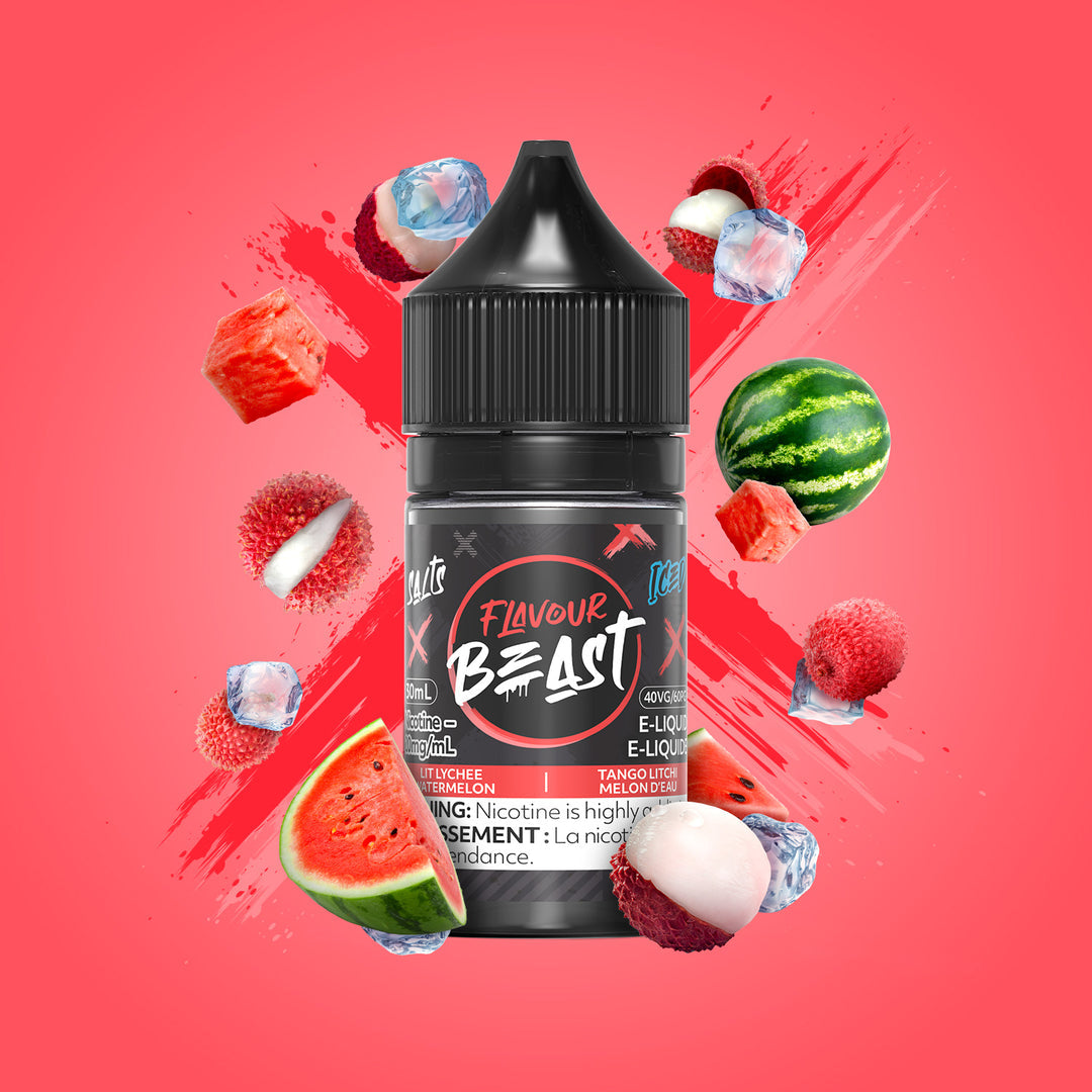 Flavour beast E-liquid Lit Lychee Watermelon Iced 10mg/ml 30ml (provincial)