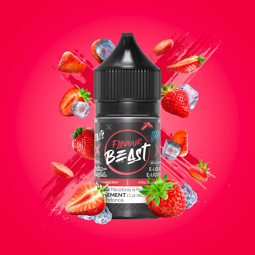 Flavour beast E-liquid Sic Strawberry Iced 10mg/ml 30ml (provincial)