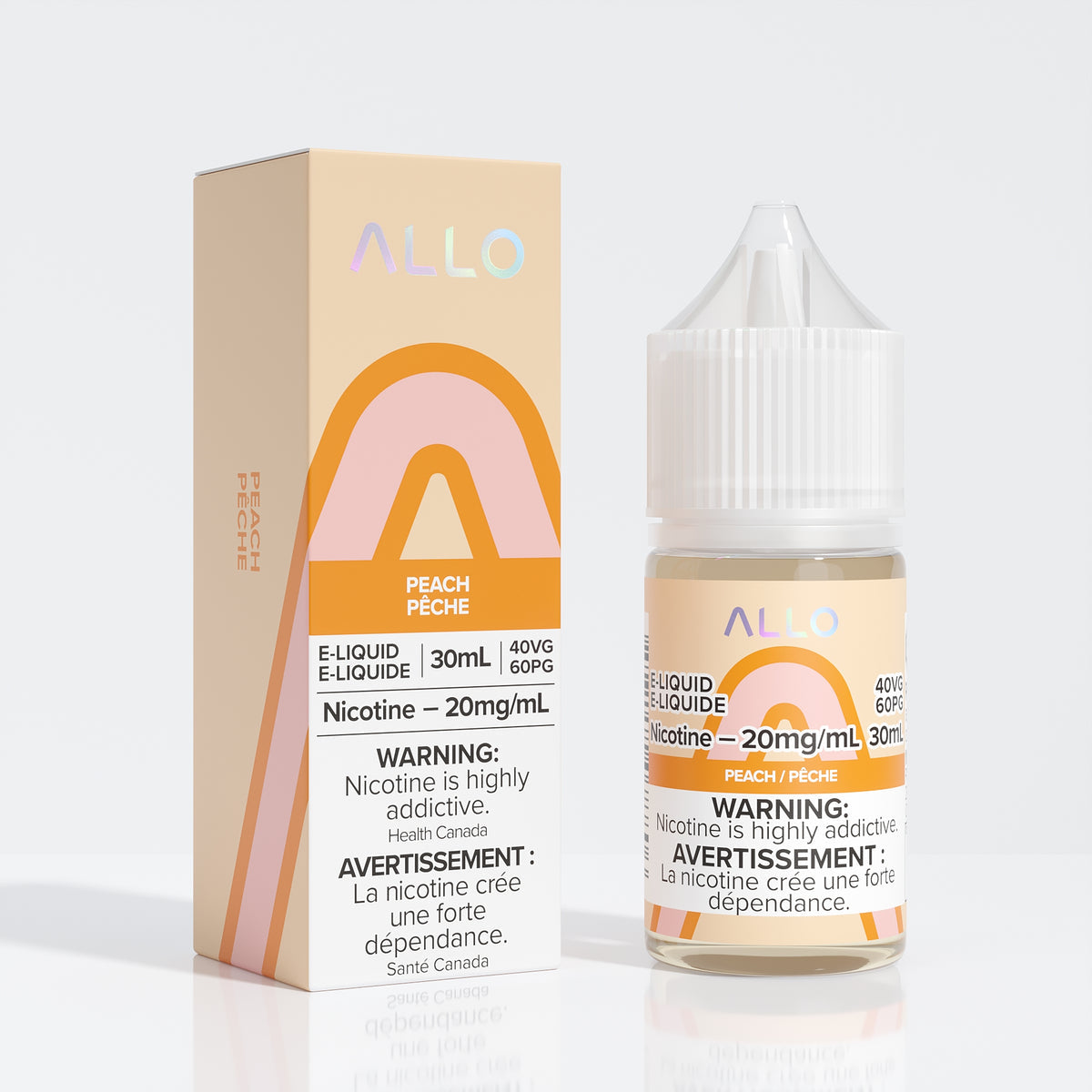 Allo e-liquid Peach 20mg/mL 30mL