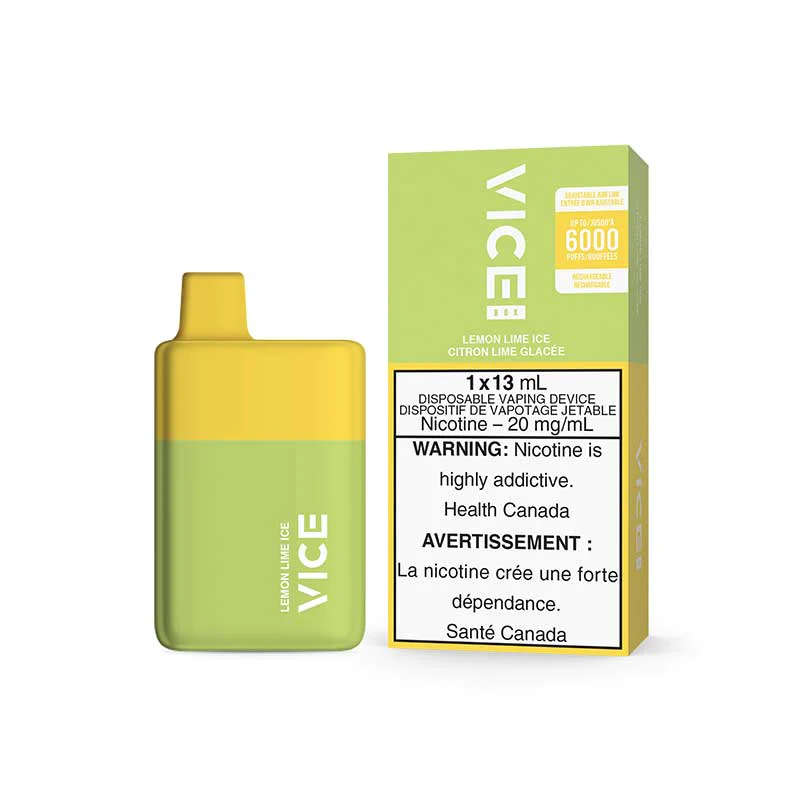 Vice box 6000 Lemon Lime Ice 20mg/mL disposable