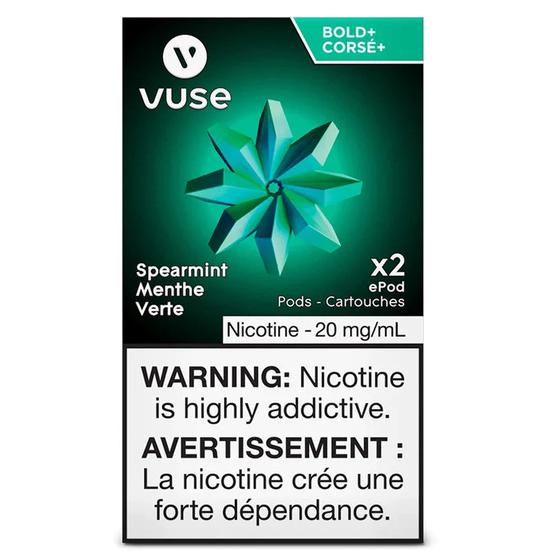 Vuse epod Spearmint bold 20mg/mL ×2 (New Provincial Tax)