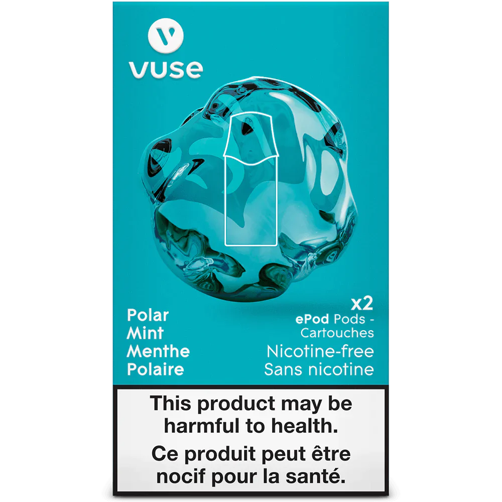 Vuse epod polar mint nicotine free ×2