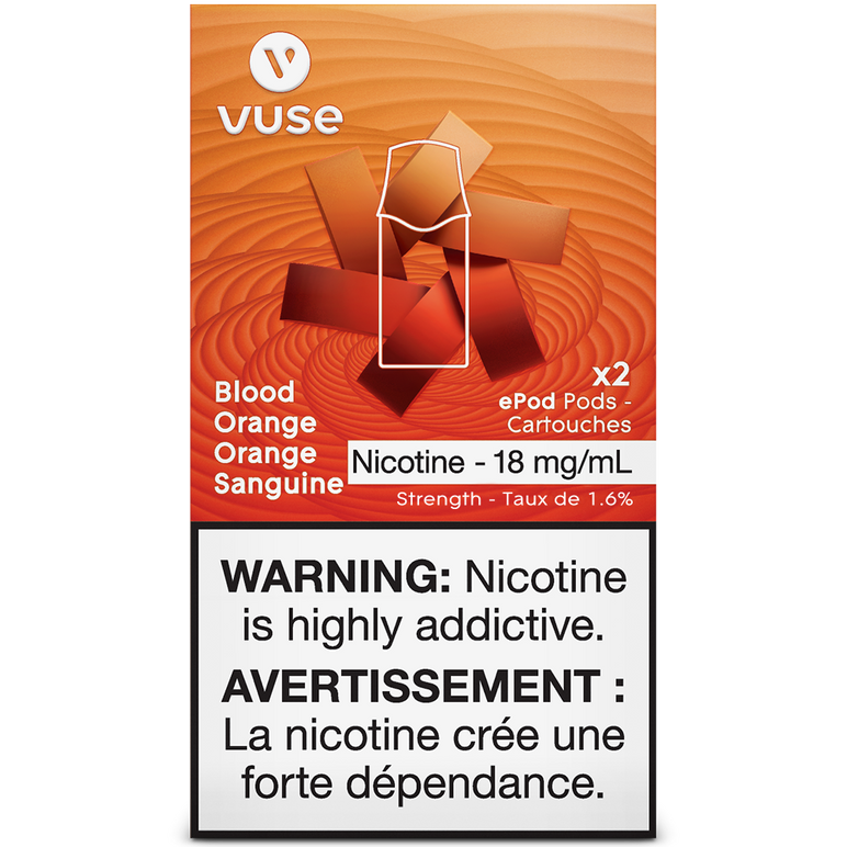 Vuse epod blood orange 18mg/mL ×2