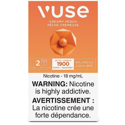 Vuse epod creamy peach 18mg/ml x2