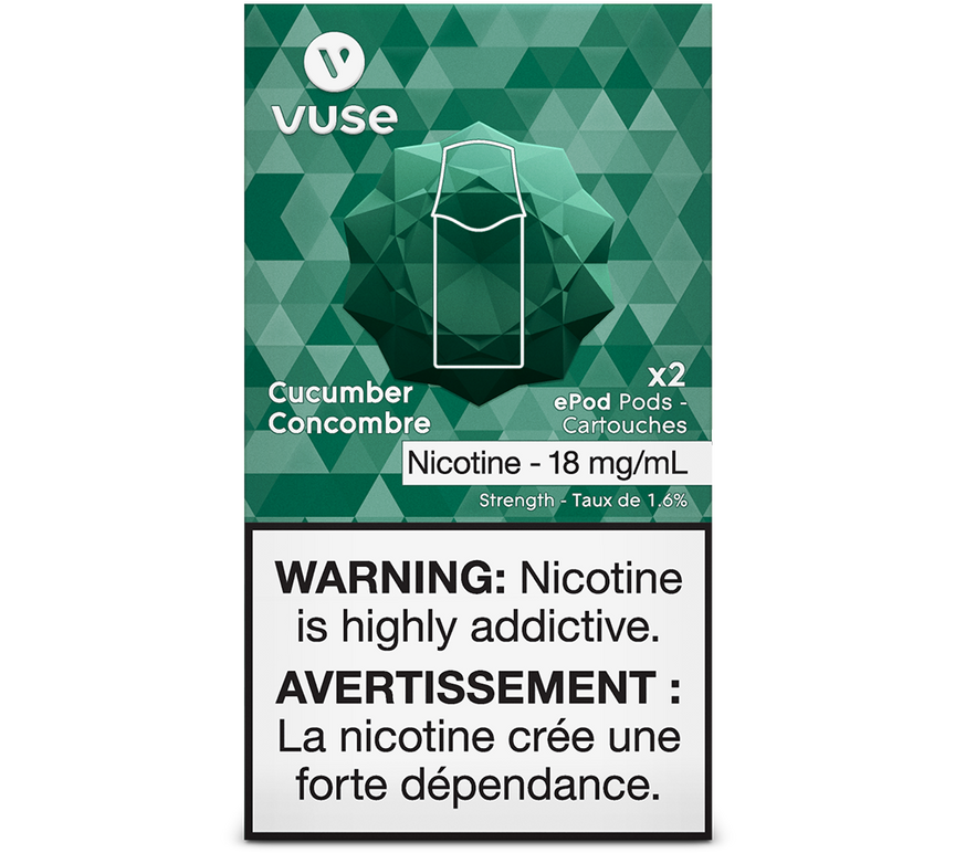 Vuse epod Cucumber 20mg/mL ×2 (New Provincial Tax)