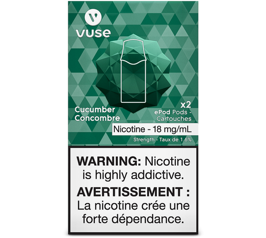 Vuse epod Cucumber 20mg/mL ×2 (New Provincial Tax)