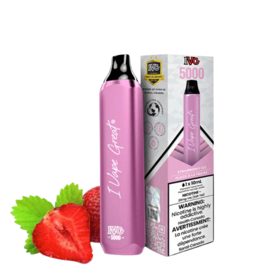 IVG 5000 Strawberry ice 20mg/mL disposable