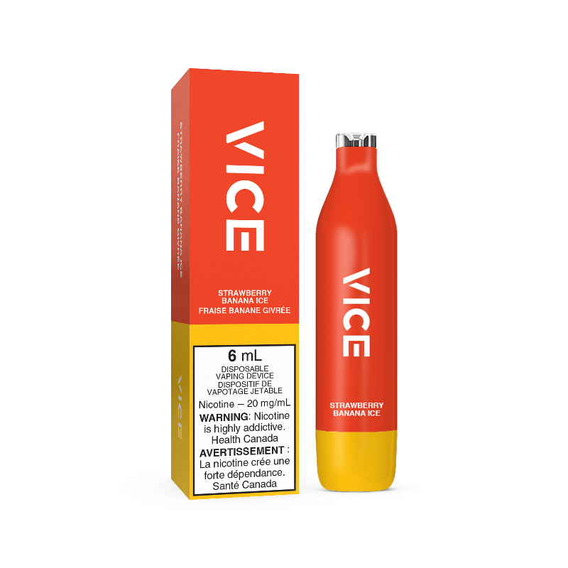 Vice 2500 Strawberry Banana Ice 20mg/mL disposable