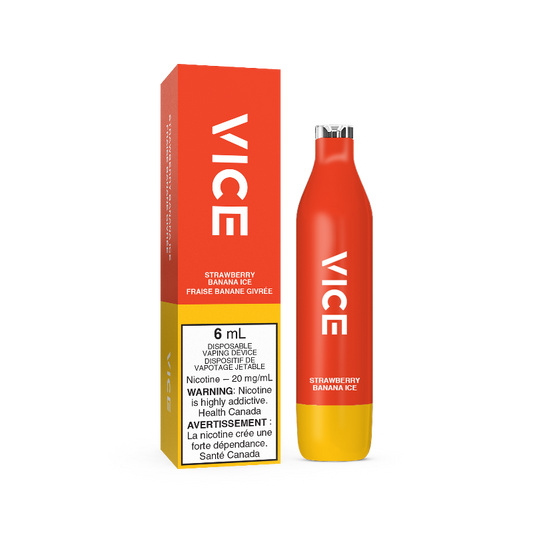 Vice 2500 Strawberry Banana Ice 20mg/mL disposable