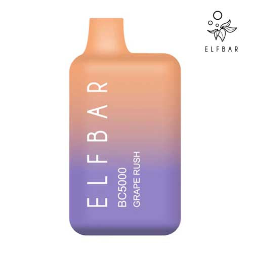 Elf bar BC5000 Grape Rush 20mg/mL disposable