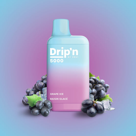 Drip’n 5000 Grape Ice 20mg/mL disposable