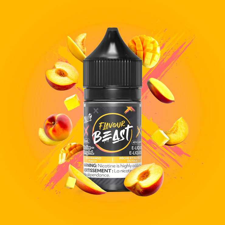 Flavour Beast E-liquid Mad Mango Peach 20mg/mL 30mL (Provincial)