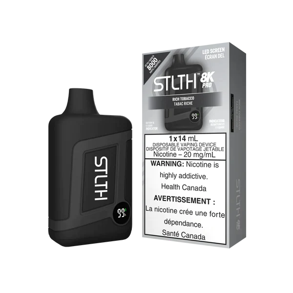 Stlth 8KPro Rich Tobacco 20mg/mL disposable(Provincial)