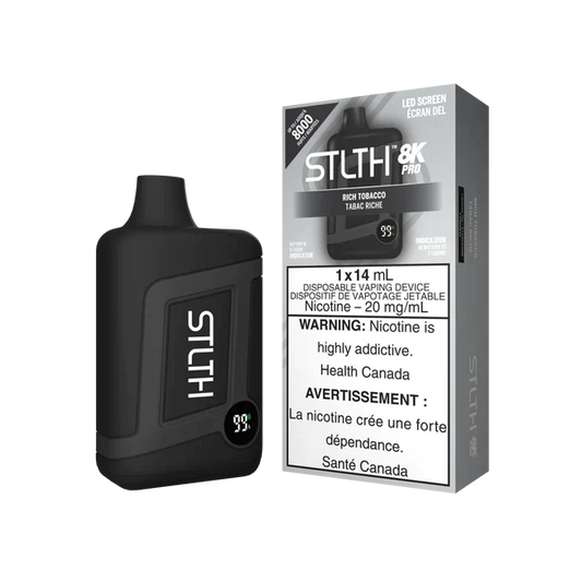 Stlth 8KPro Rich Tobacco 20mg/mL disposable(Provincial)