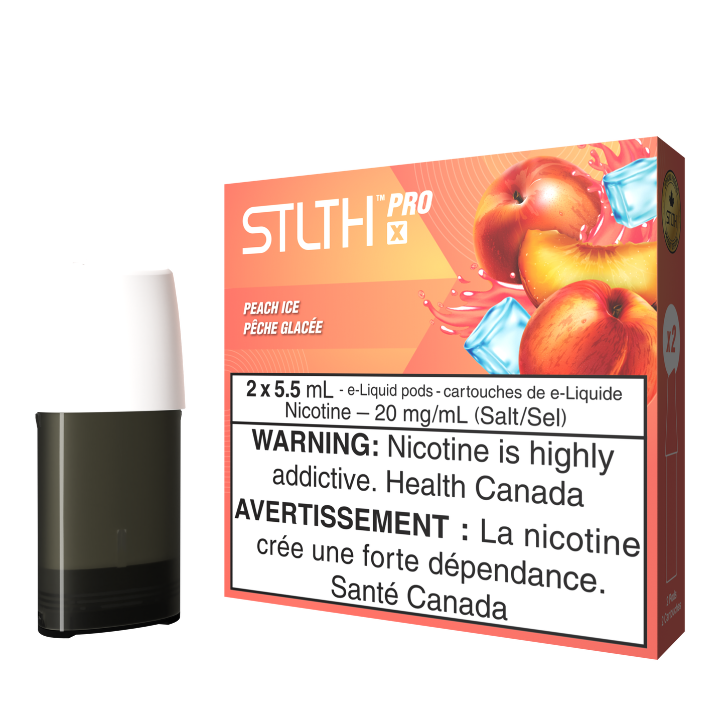 Stlth ProX pods Peach Ice 20mg/mL