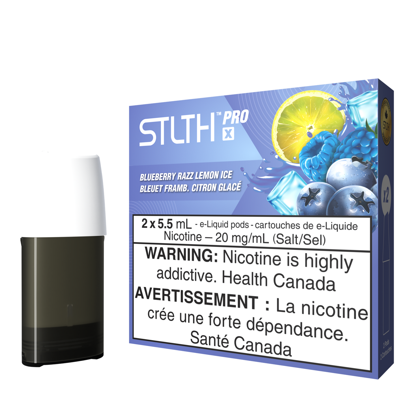 Stlth ProX pods Blueberry Razz Lemon Ice 20mg/mL