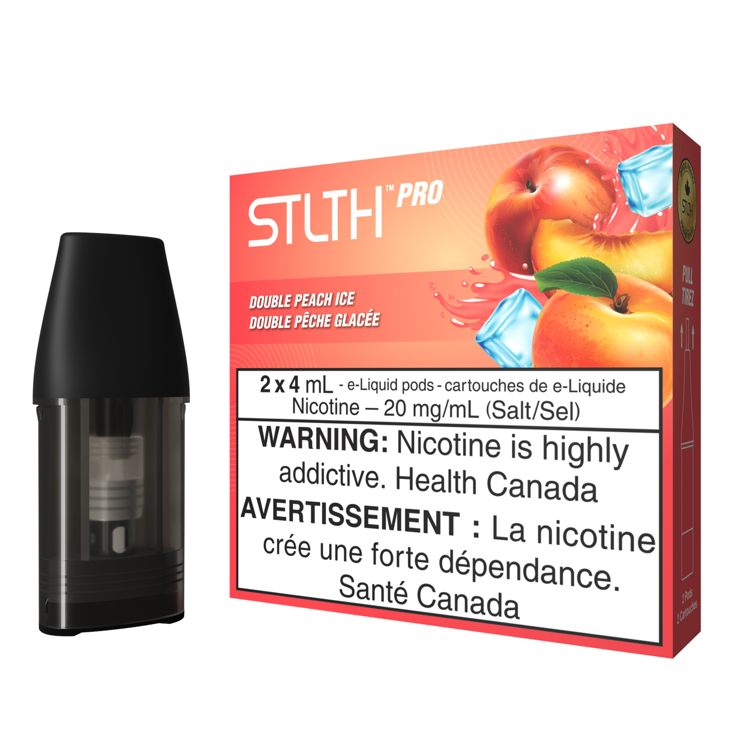 Stlth Pro Pods Double Peach Ice 20mg/mL