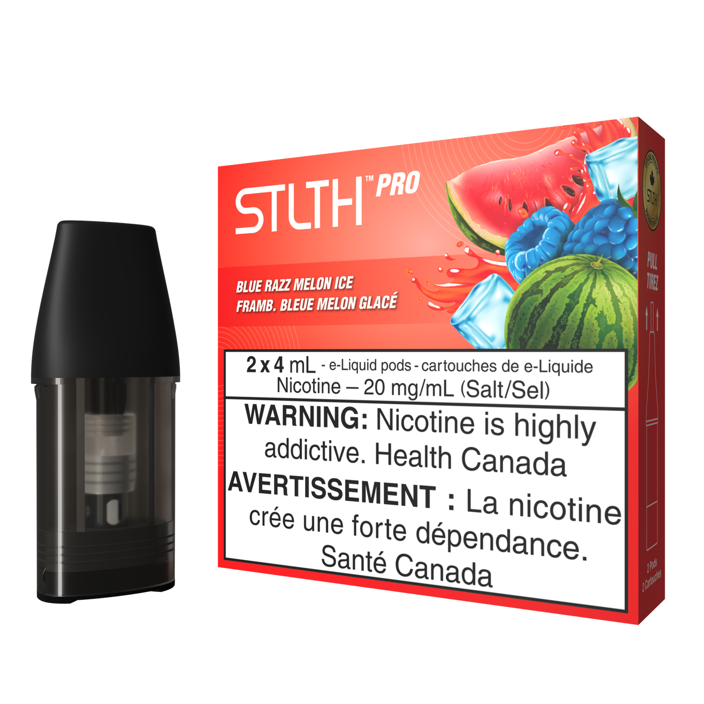 Stlth Pro Pods Blue Razz Melon Ice 20mg/mL