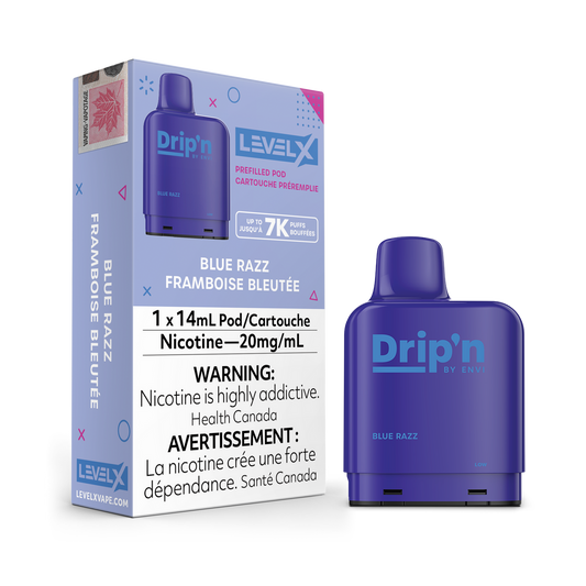 Drip’n LevelX Pod Blue Razz 20mg/mL